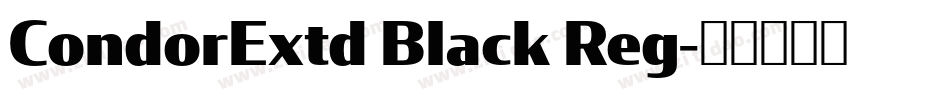 CondorExtd Black Reg字体转换